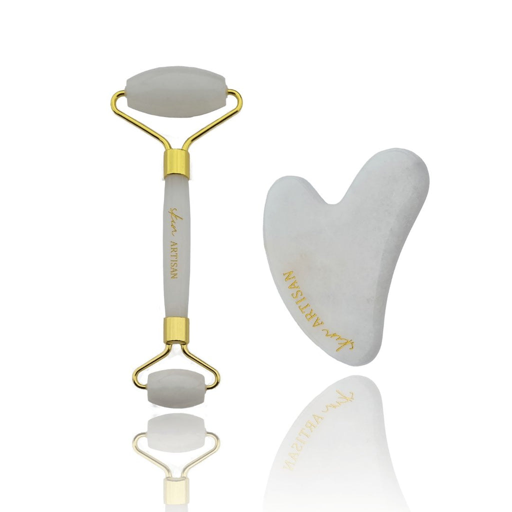 White Jade Roller and Gua Sha - Skin Artisan