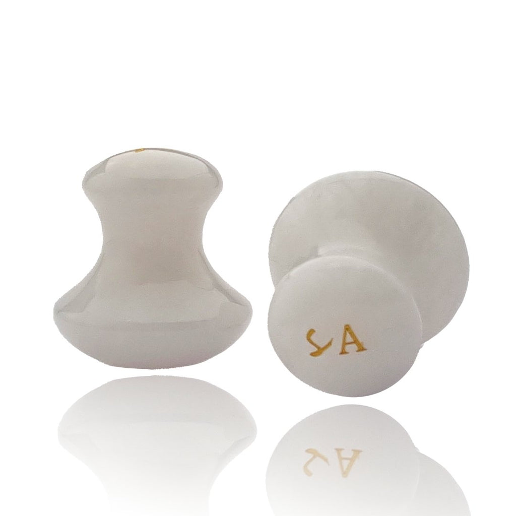 White Jade Mushroom Gua Sha Set - Skin Artisan
