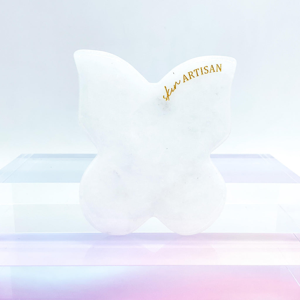 White Jade Butterfly Gua Sha - Skin Artisan