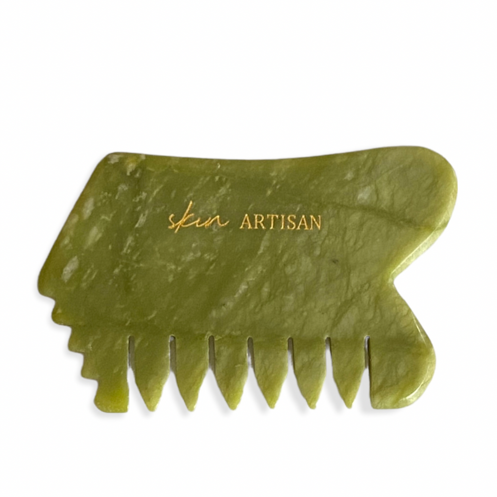 JADE Gua Sha Comb | Hair + Body + Face |